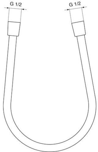 Sprchová hadica Ideal Standard Idealrain chróm A3330AA