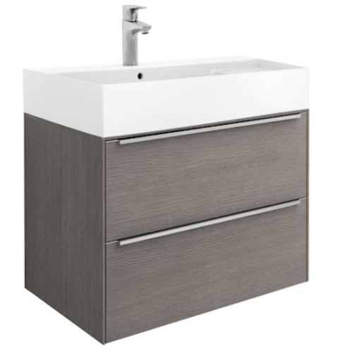 Kúpeľňová skrinka s umývadlom Roca Inspira 80x49,8x55,4 cm dub A851076402