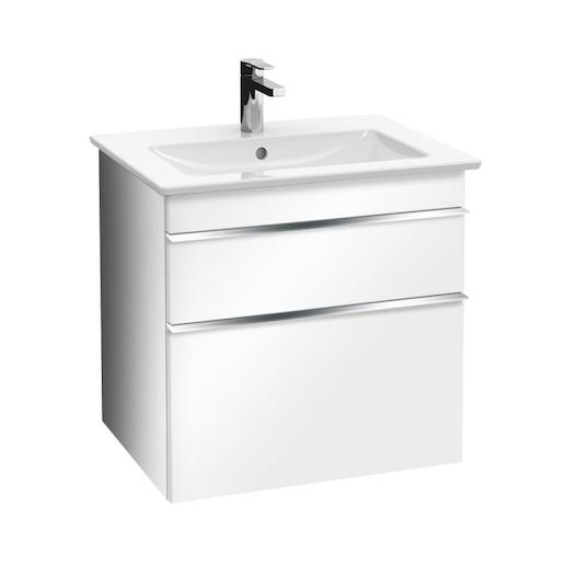 Kúpeľňová skrinka pod umývadlo Villeroy & Boch Venticello 55,3x50,2x59 cm biela lesk A92301DH