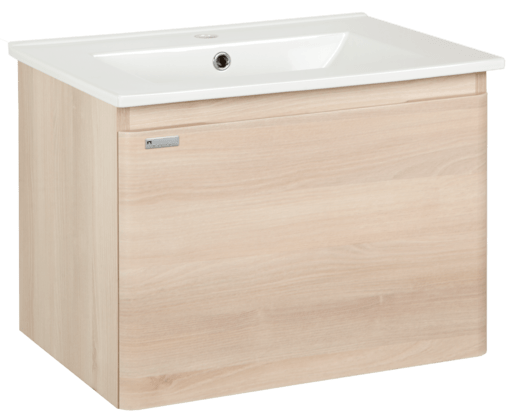 Kúpeľňová skrinka s umývadlom Naturel Ancona 60x46 cm akácie ANCONA60DV