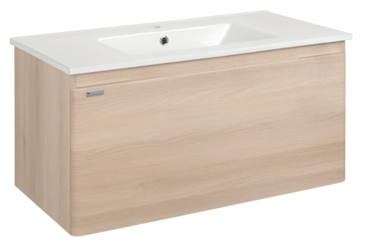 Kúpeľňová skrinka s umývadlom Naturel Ancona 90x46 cm akácie ANCONA90DV