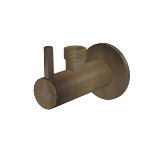 Rohový ventil Alca s filtrom 1/2"×1/2", okrúhly bronz-antic ARV003ANTIC