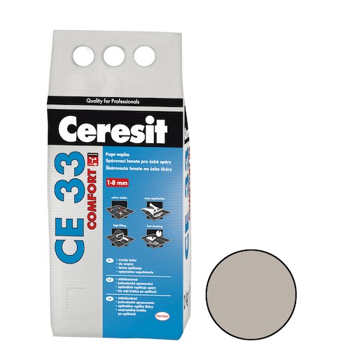 Škárovacia hmota Ceresit CE 33 sivá 2 kg CG2A CE33207