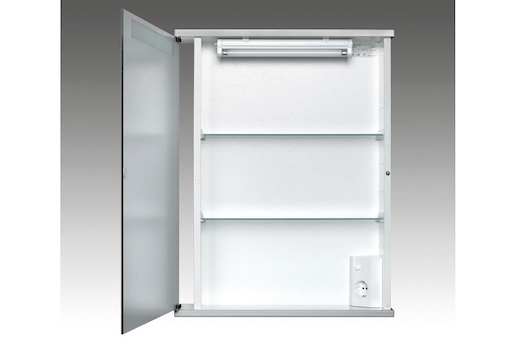 Zrkadlová skrinka s osvetlením Jokey 50x65 cm MDF biela CENTO50LS