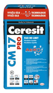 Lepidlo Ceresit CM 17 sivá 25 kg C2TE S1 CM1725