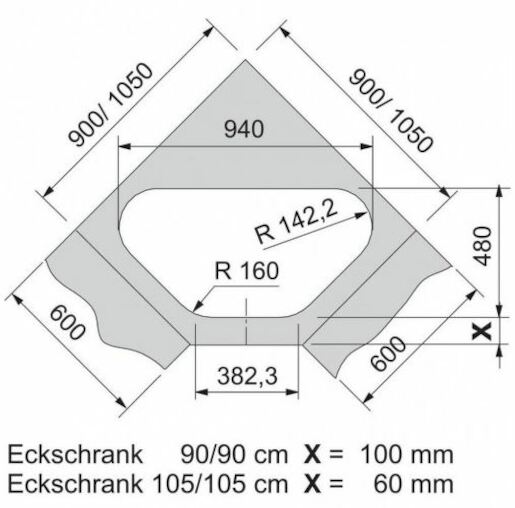 FRANKE drez roh.960x500 mm sahara COG651ES