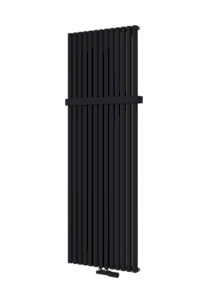 Radiátor pre ústredné vykurovanie v čiernej farbe. Rozmer radiátora 46,2x150 cm. Pre pripojenie na ústredné vykurovanie.
