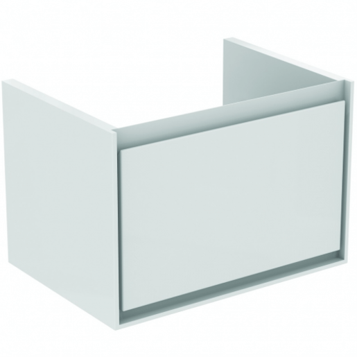 Kúpeľňová skrinka pod umývadlo Ideal Standard Connect Air 58x40,9x40 cm v kombinácii biela lesk / svetlo šedá mat E0847KN