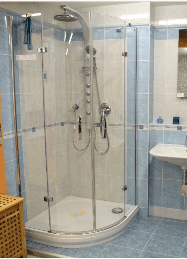 Sprchový panel Anima Easyshower na stenu aj do rohu bez batérie chróm EASYSHOWER