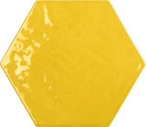 Obklad v žltej farbe o rozměru 15,3x17,5 cm a hrúbke 8 mm s lesklým povrchom. Vhodné iba do interiéru.