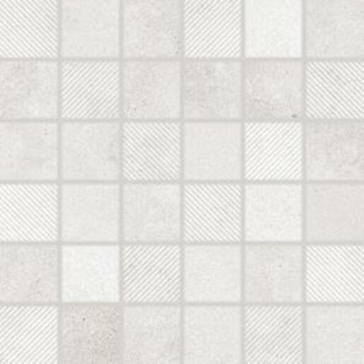 Mozaika Rako Form svetlo šedá 30x30 cm mat DDR05695.1