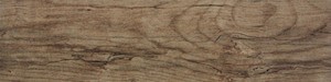 Mrazuvzdorná a rektifikovaná dlažba v hnedej farbe v imitácii dreva o rozměru 14,8x59,8 cm a hrúbke 10 mm s matným povrchom. Vhodné do interiéru aj exteriéru.  S veľkými a náhodnými odchýlkami v odtieni farieb, štruktúry povrchu a kresby. Vhodné do kuchyne, kancelárií.
