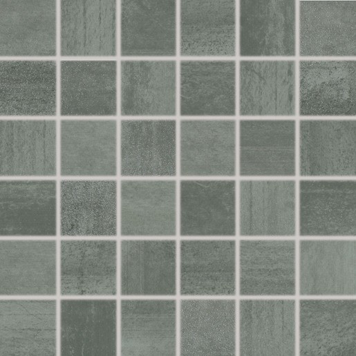 Mozaika Rako Rush tmavo šedá 30x30 cm pololesk WDM06522.1