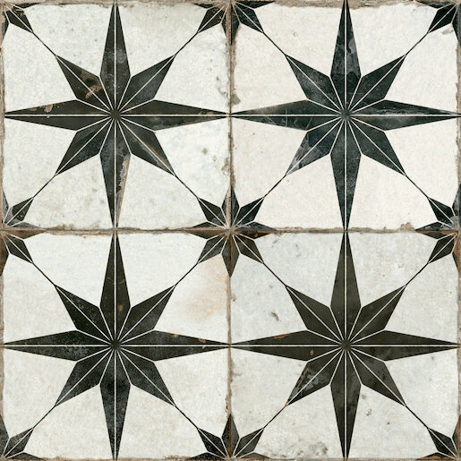 Dlažba Peronda FS Star negro 45x45 cm mat FSSTARN