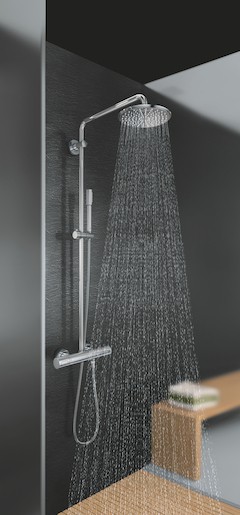 Sprchový systém Grohe Rainshower System s termostatickou batériou chróm 27032001