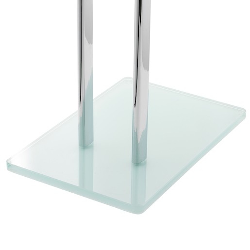 Držiak uterákov Optima Glass  chróm / biela GLASDRZRUCB