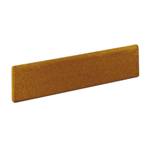 Mrazuvzdorný sokel v tehlovej farbe o rozmere 8x25 cm a hrúbkou 13 mm s matným povrchom. Vhodné do interiéru aj exteriéru.