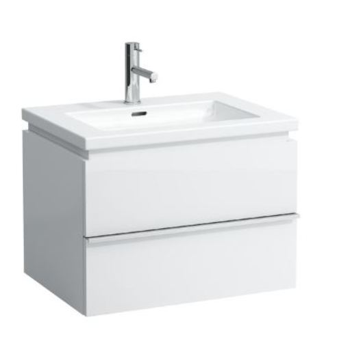 Kúpeľňová skrinka pod umývadlo Laufen Case 64,4x47,6x45,6 cm biela lesk H4012120754751