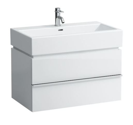 Kúpeľňová skrinka pod umývadlo Laufen Case 79x45,5x45,7 cm biela lesk H4012420754751