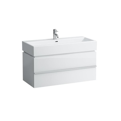 Kúpeľňová skrinka pod umývadlo Laufen Case 99x45,7x45,5 cm biela lesk H4012810754751
