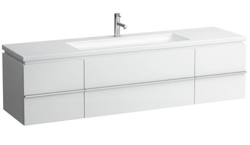 Kúpeľňová skrinka pod umývadlo Laufen Case 179x47,6x46 cm biela lesk H4013620754751