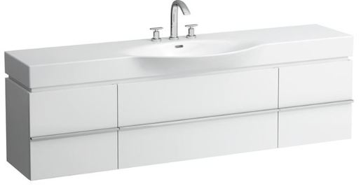Kúpeľňová skrinka pod umývadlo Laufen Case 179x37,5x46,2 cm biela lesk H4014010754751