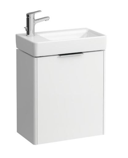 Kúpeľňová skrinka pod umývadlo Laufen Base 47x26,5x51 cm biela H4021011102611