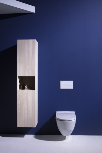 Kúpeľňová skrinka vysoká Laufen Base 35x165x33,5 cm světlý brest H4027011102621