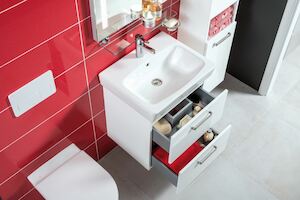 Kúpeľňová skrinka pod umývadlo Jika Lyra Plus Viva 44x40,1x55 cm biela H40J3824023001