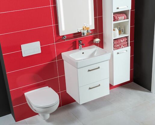 Kúpeľňová skrinka pod umývadlo Jika Lyra Plus Viva 49x41,6x55 cm biela H40J3834023001
