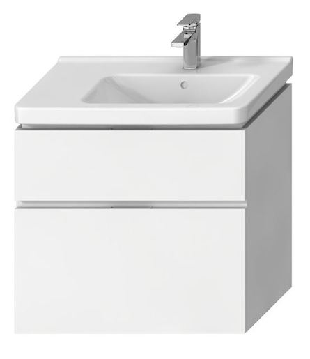 Kúpeľňová skrinka pod umývadlo Jika Cubito 74x42,6x68,3 cm biela H40J4254035001