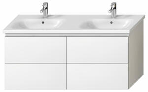 Kúpeľňová skrinka pod umývadlo Jika Mio-N 126x44,5x59 cm biela H40J7184015001