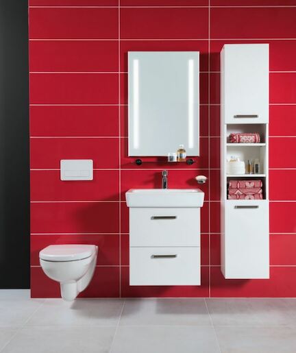 Kúpeľňová skrinka vysoká Jika Lyra Plus Viva 32x25,1x170 cm biela H43J3822303001
