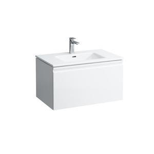 Kúpeľňová skrinka s umývadlom Laufen PRO S 80x44x55 cm biela lesk H8609644751041