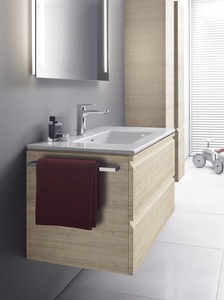 Kúpeľňová skrinka s umývadlom Laufen PRO S 84,5x62x60 cm dub H8619634791041
