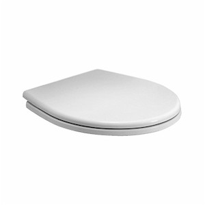 WC doska softclose z duroplastu so softclose (pomalé sklápanie) v bielej farbe a dĺžkou sedátka 43 cm. Pánty kov. Rozteč upevnenia 18,5 cm.