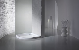 Sprchová vanička štvrťkruhová Kaldewei Arrondo 90x90 cm smaltovaná oceľ alpská biela 460400010001