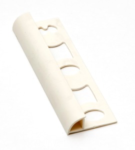 Lišta ukončovacia oblá PVC slonová kosť, dĺžka 250 cm, výška 10 mm, L1025003