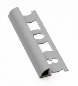 Lišta ukončovacia oblá PVC tmavo šedá, dĺžka 250 cm, výška 10 mm, L102504