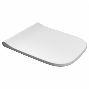 WC doska softclose z duroplastu so softclose (pomalé sklápanie) v bielej farbe a dĺžkou sedátka 45 cm. Pánty z ocele.