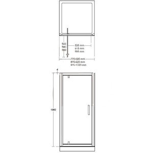 Sprchové dvere 90 cm Ideal Standard Synergy L6362EO