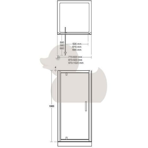 Sprchové dvere 100 cm Ideal Standard Synergy L6363EO
