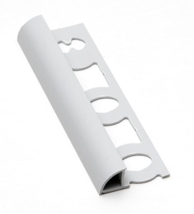 Lišta ukončovacia oblá PVC svetlo šedá, dĺžka 250 cm, výška 8 mm, L82503