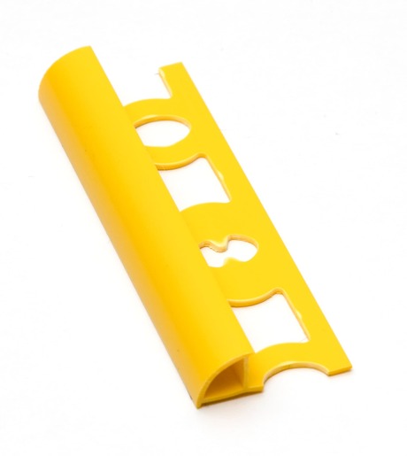 Lišta ukončovacia oblá PVC žltá, dĺžka 250 cm, výška 8 mm, L8250Y