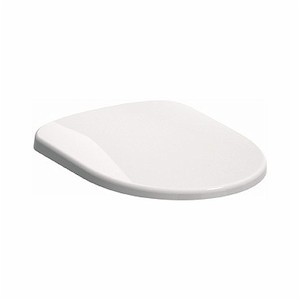 WC doska z duroplastu so softclose (pomalé sklápanie) v bielej farbe. Pánty z ocele. Rozstup upevnenie 15,5 cm.