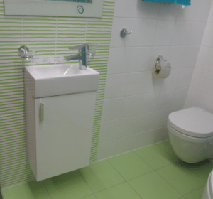 Kúpeľňová skrinka s umývadlom Jika Litt 40x22,1x67,5 cm biela H4535111753001