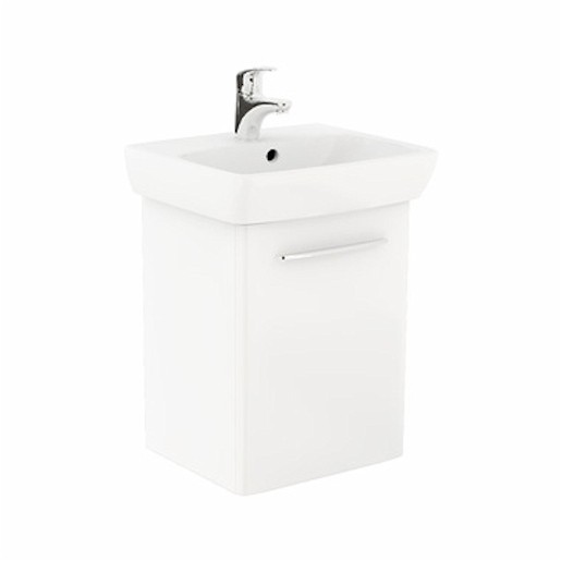 Kúpeľňová skrinka s umývadlom Kolo Nova Pro 50x42x64,9 cm biela lesk M39004000
