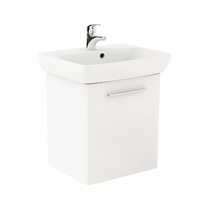 Kúpeľňová skrinka s umývadlom Kolo Nova Pro 60x46x64,9 cm biela lesk M39006000
