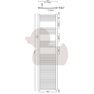 Radiátor kombinovaný Anima Marcus 176x45 cm chróm MA4501760CR