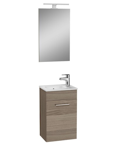 Kúpeľňová zostava s umývadlom, zrkadlom a osvetlením VitrA Mia 39x61x28 cm cordoba MIASET40C